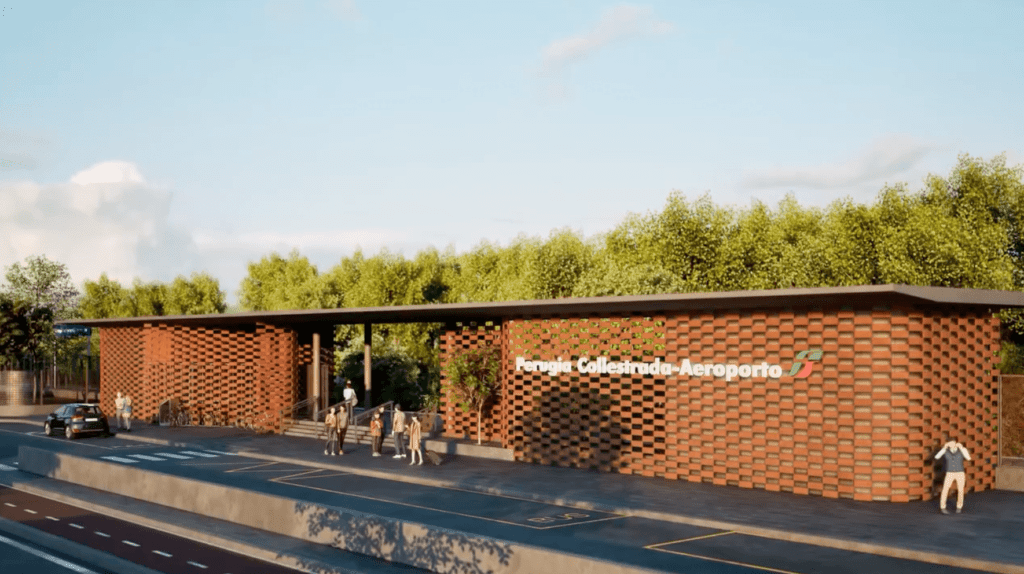 Nuova fermata Perugia Collestrada-Aeroporto - Rete Ferroviaria Italiana e Regione Umbra presentano la fermata che sarà pronta entro la fine del 2027